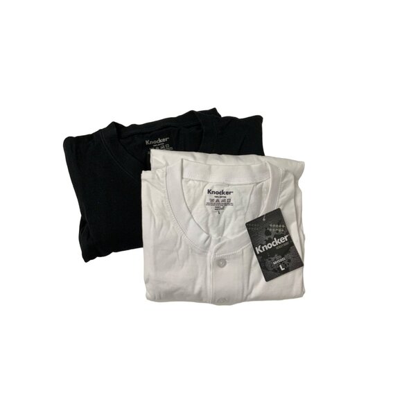 Bundle of Two Long Sleeve Henley Shirts - Picture 1 of 2